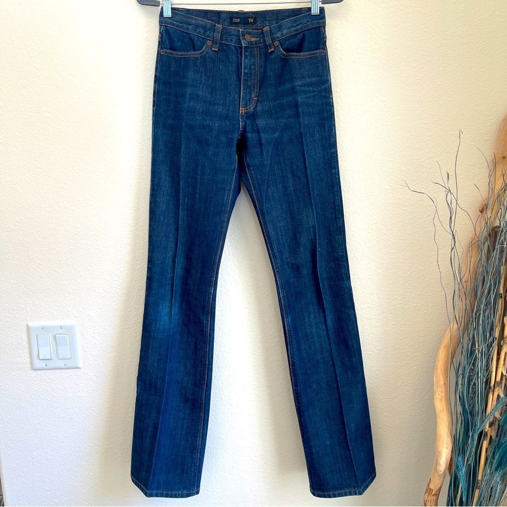 J. Crew Jeans Tall Dark Wash Denim Boot Cut 100% Cotton size 4